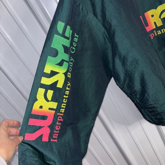 Surf Style Vintage Windbreaker Jacket One Size - Picture 3 of 10